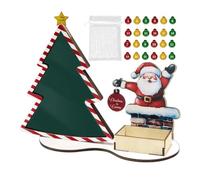 Décorations de compte à rebours de Noël Panneau Décoratif En Bois 24 Jours