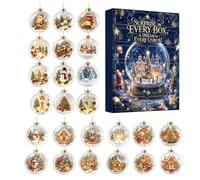 Décorations de compte à rebours de Noël | Souvenirs plats classiques | Calendrier de compte à rebours en acrylique pour adultes - Décoration murale - Cadre de porte