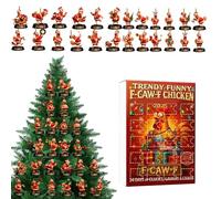 Décorations De Coq - Porte-Clés En Acrylique 2D De Coq - Calendrier Pour Noël - Pour les Fêtes Saisonnières pour, Adolescents et Adultes pour Thanksgiving, Halloween et Pâques