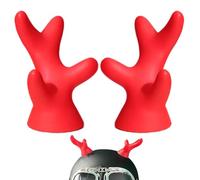 Décorations de Corne de Diable pour Casque de sécurité, Cornes de Chapeau de Moto | Décor de Cornes de Chapeau de Moto collantes avec lumière | Accessoires de noël, Fixation de Casque de Ski,