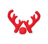 Décorations de cornes de voiture - Cornes pour véhicules de Noël, jolies décorations de cornes de fenêtre de voiture | Kit de voiture de rennes avec cornes et nez, pour véhicules de Noël, décorazi