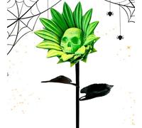 Décorations de Crâne d'halloween | Tournesols Effrayants en Tête de Squelette Halloween | Décoration Maison pour Fenêtre Extérieur Jardin Fête Porte Patio Cheminée Arrière-Cour Allée |