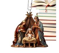 Décorations de crèche de Noël | Décoration de sapin de Noël | Panneaux d'arbre, pendentif en acrylique, décoration commémorative festive pour Noël