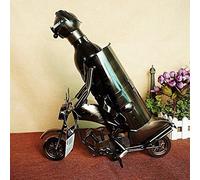 Décorations de cuisine créatives en forme de moto - Porte-bouteilles de vin en fer - Décoration de la maison - Porte-bouteille de vin - Décoration d'intérieur en fer - Cadeau artisanal