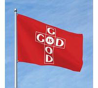 Décorations de dortoir pour College Guys God Is Good All Time Drapeaux pour gars Décorations de jardin (60 x 90 cm)