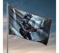 Décorations de dortoir pour College Guys Thundering Waters: The Rock Warrior'S Epic Performance Flag Gym Flag Drapeau Marquage (30 x 45 cm)