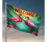 Décorations de dortoir pour les gars de l'université Bienvenue au paradis tropical Drapeau Accessoires de dortoir essentiels (60 x 90 cm)