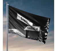 Décorations de dortoir pour les gars de l'université Daniel et Sandela : drapeau d'un voyage d'hiver, accessoires de patio (152 x 244 cm)