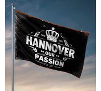 Décorations de dortoir pour les gars de l'université Hanovre : où la passion rencontre l'excellence drapeau décorations de cour drapeaux de pays garçon (152 x 244 cm)