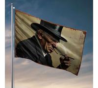 Décorations de dortoir pour les gars de l'université vintage qui fume la cigarette. Drapeau pour les garçons drapeau pour les meubles de salle de jeux (60 x 90 cm)