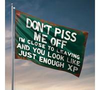 Décorations de dortoir pour les gars du collège Annoy Me At Your Own Risk Drapeau manches à air Drapeau extérieur pour chambre gars (120 x 180 cm)