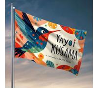 Décorations de dortoir pour les gars du collège Un oiseau coloré avec des motifs vibrants. Drapeau Accessoires de dortoir essentiels pour dortoir (60 x 90 cm)