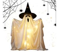 Décorations De Fantôme Avec Éclairage LED Grand Fantôme Effrayant Debout