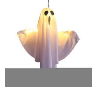 Décorations de fantômes LED - Attaque de porte d'Halloween effrayant, pendentif de fête éclairée effrayant | Family Lawn Holiday Display Accent Outdoor Autumn, Ornament Event Haunted House Night
