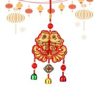 Décorations de Festival du Printemps - Décorations du Nouvel an | Pendentifs de décoration du Nouvel an, Ornement Chinois bénédiction 2025, Ornements lunaires pour la Maison