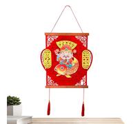 Décorations de festival du printemps, pendentif Dieu de la richesse | Décoration d'intérieur attrayante, décorations du Nouvel An chinois pour salon, salle à manger, chambre à coucher