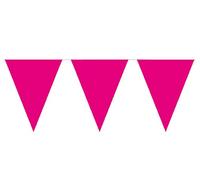 Décorations de fête 10 m avec 15 fanions - Cerise