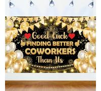 Décorations de fête d'adieu, Bannière « Bonne chance pour trouver de meilleurs collègues que nous », Décorations de départ pour collègues, Fournitures de fête d'adieu pour collègues, Bannière