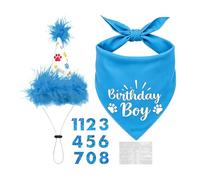 Décorations de fête d'anniversaire de chiot - Chapeau réglable avec chiffres | Bandana d'anniversaire pour chien | Pour décoration intérieure et célébration, chapeau de fête réglable avec