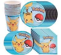 Décorations de fête d'anniversaire Pokemon, vaisselle en papier, assiettes, serviettes, tasses, nappe d'anniversaire Pikachu, fournitures de fête, cadeaux pour enfants banner