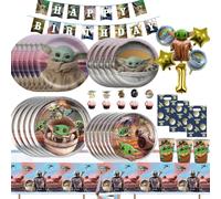 Décorations de fête d'anniversaire pour bébé sur le thème de Star Wars, Yoda, plusieurs styles, gobelets, assiettes, serviettes, nappes, ballons, cadeaux de fête, fournitures de fête pour enfants Cup-
