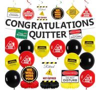 Décorations de fête de départ à la retraite pour collègues, décorations amusantes sur le thème de la retraite avec bannière, ballons pour adieu au bureau, décorations de retraite pour homme