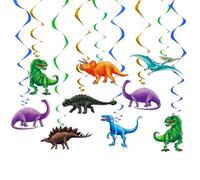 Décorations de Fête de Dinosaure - 21 PCS Tourbillons Suspendus Fête des Dinosaure Décorations D'anniversaire pour Garçons Soirée Thème des Dinosaure Décor de Plafond Décoration à Suspendre