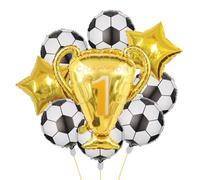 Décorations de Fête de Football, Ballon Gonflable Trophée, Ballons en Aluminium Football, Fournitures de Fête de Football pour Jeunes Enfants Anniversaire Championnat