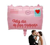 Décorations de Fête - Design Enveloppe Rose Accessoires de Fête | Ballons Décorations Saint-Valentin pour | pour Fiançailles Mariage Enterrement Vie de Jeune Fille Cadeau Petit