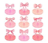 Décorations de fête en nid d'abeille, décorations de Noël Roses, Fournitures de décorations de fête sur Le thème des nœuds pour Filles, décorations de nœuds pour fête, Bow Party Honeycomb