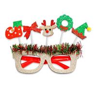Décorations de fête pour enfants, montures de lunettes, bonshommes de neige, cerf, lunettes de dessin animé pour fêtes costumées et décoration, lunettes de Noël fantaisie