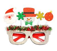 Décorations de fête pour enfants, montures de lunettes, bonshommes de neige, cerf, lunettes de dessin animé pour fêtes costumées et décoration, lunettes de Noël fantaisie
