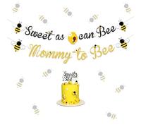 Décorations de fête prénatale en forme d'abeille, bannière « Mom to Bee » pour fête prénatale et sexe révélant ce que cela va être une abeille, décoration de fête d'anniversaire pour enfants
