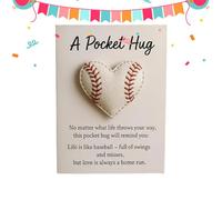 Décorations de fête sur le thème sportif de baseball en forme de cœur | Pièce de collection Softball pour femmes, filles, enfants, adultes, collègues, enseignants, étudiants