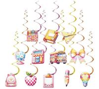 Décorations de fête tourbillonnante - 12 pièces Garland en, Fournitures d'événements colorées - Solution décorative Amusante pour Les célébrations d'anniversaires, salles d'enseignants, dortoi