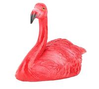 Décorations de Flamant Rose, Sculpture Réaliste de Flamant Rose, Figurine D'animaux en Résine, Statue de Flamant Rose Réaliste, Ornements Flottants de Flamant Rose pour L'extérieur (Petit flamant