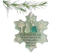 Décorations de flocon de neige - Pendentif acrylique festif pour amitié, ornements de Noël d'hiver pour arbre - pour intérieur extérieur, maison, chambre à coucher, fêtes festivals vacances