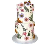 Décorations de gâteau à fleurs sauvages pour fête prénatale - Décoration de gâteau pour femme, anniversaire, fête prénuptiale, fête de mariage