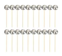 Décorations de Gâteau Boule Disco,20 pièces de Décorations de Gâteaux en Mousse Disco Décorations de Gâteau Boule pour l'anniversaire Disco Thème 70's Accessoires de fête