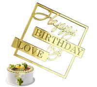 Décorations de gâteau de anniversaire, décoration de gâteau de anniversaire | Acrylique Cake Topper Nouveauté Unique Cake Insert | Décoration de de fête, garniture de d'anniversaire pour