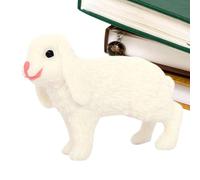 Décorations de gâteau de lapin, jouets de lapin pour - Realistic Bunny Cupcake Toppers mignons faveurs de fête - Petite statue de lapin, jouets d'animaux éducatifs pour préscol