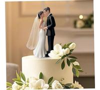 Décorations de gâteau de mariage, décoration gâteau romantique et élégante pour les mariés, pour anniversaires, fêtes fiançailles, fêtes prénuptiales, mariage, figurines