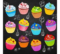 Décorations de gâteaux d'anniversaire pour la salle de vec point adhésif, pour bulletin board, école, fête, calendrier, 9,6 x 11,6 pouces