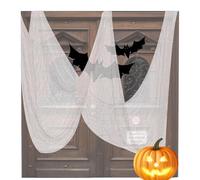 Décorations de Gaze effrayantes d'halloween | Tissu de Gaze Effrayant de 29,9 x 72 Pouces | Gaze effrayante d'halloween pour Le décor de d'entrées de Mur de Cour extérieure d'intérieur