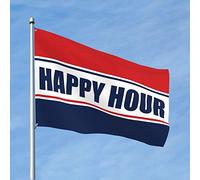 Décorations de grotte pour homme - Poisson Happy Hour - Drapeau royal - Décoration d'intérieur pour chambre de garçon (30 x 45 cm)