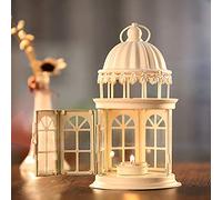 Décorations de lanternes de bougies, For bougies lanternes décoratives 22,5 cm de haut style rétro lanterne, bougeoir en métal for activités intérieures et extérieures et mariages