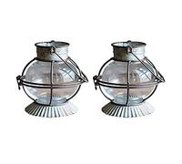 Décorations de lanternes de bougies, Lanterne à bougie en fer rétro, lanterne à bougie de jardin, lanterne à bougie portative portable, lampe suspendue(B)
