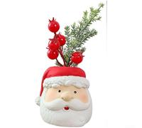 Décorations de nain de Noël en résine 3D Bonhomme de neige Père Noël ours décorations de vacances festives Style européen Dessin animé (A)