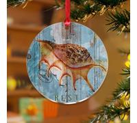 Décorations de Noël 2025 en acrylique de 7,6 cm sur le thème nautique, plage, océan, escargot, décoration de Noël unique, décoration de fête pour arbre de vacances, animal marin, tortue, poulpe, crabe