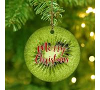 Décorations de Noël 2025 Kiwi Fruit Food Summer Hanging Ornaments Old World Sélection de fruits Décoration de sapin de Noël Citron Orange Pommes Grenade Cadeau de collection pour décorations de fête